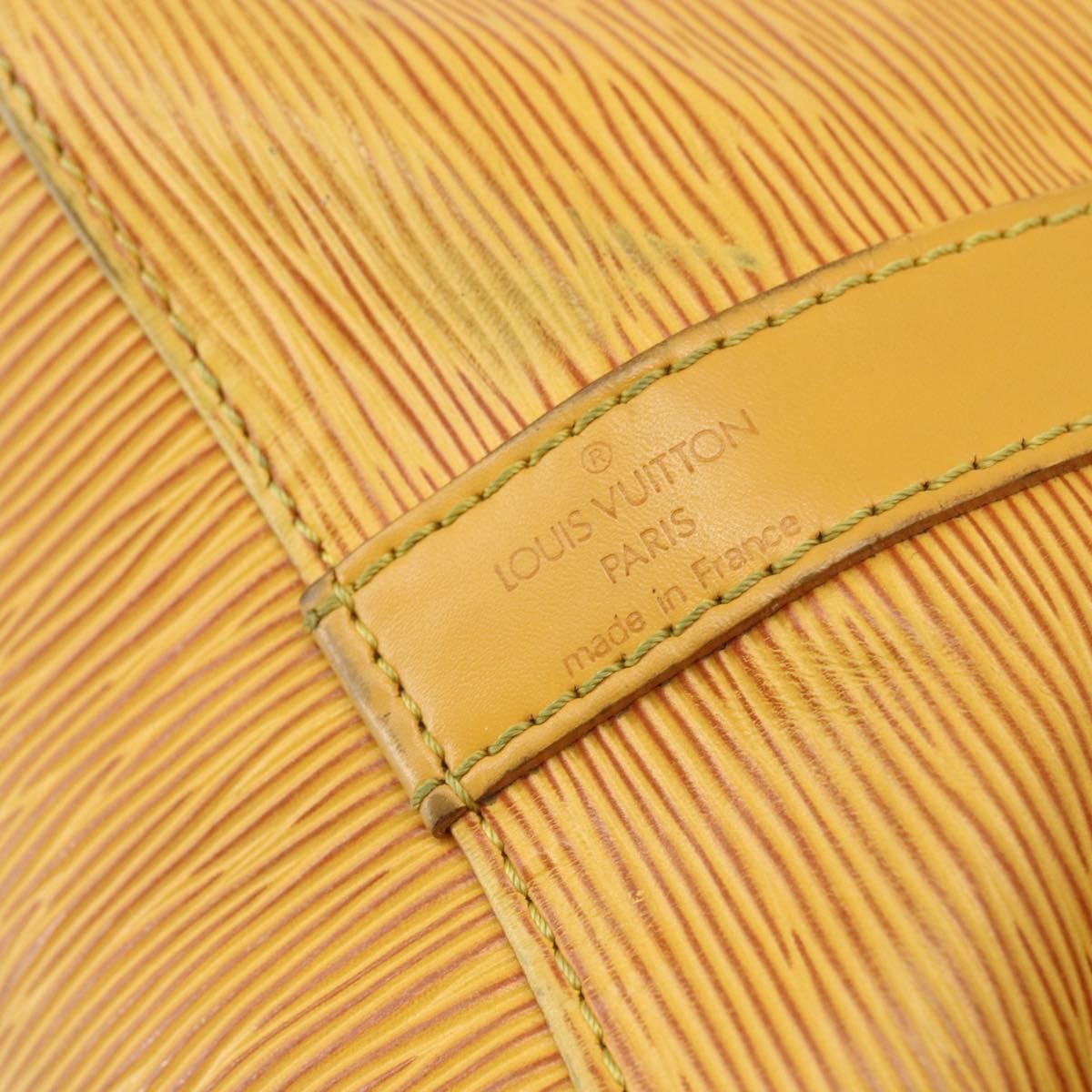 Louis Vuitton Petit Noe Monogram Canvas Yellow Leather Shoulder Bag Bag (Pre-Owned)
