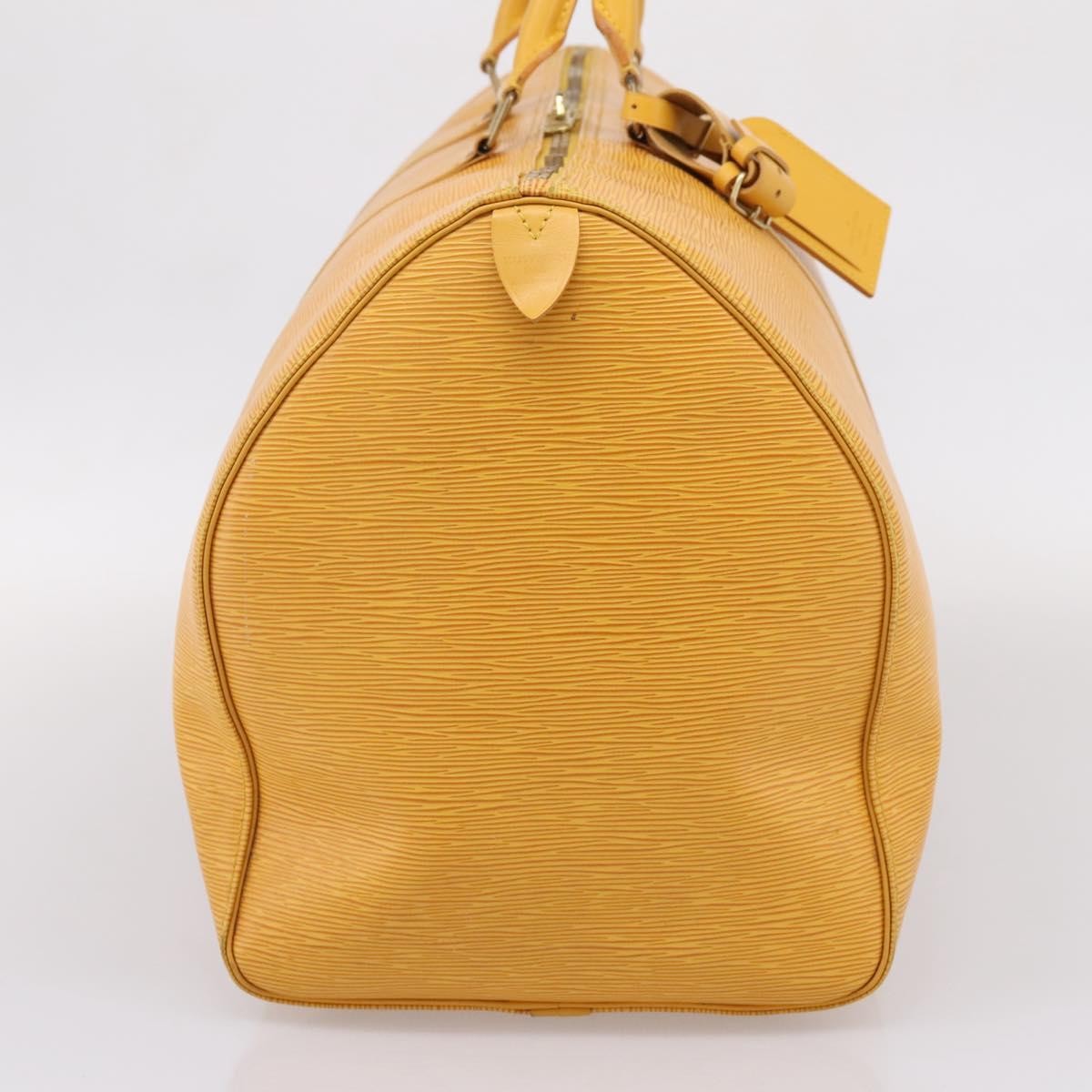 Louis Vuitton Keepall Epi Leather Yellow Leather Travel Bag Bag (Pre-Owned)
