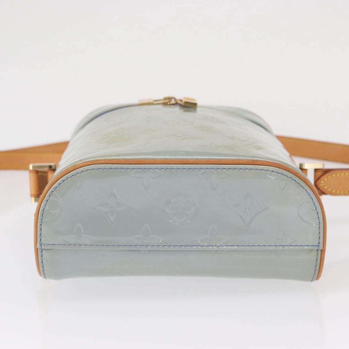 Louis Vuitton Sullivan Monogram Vernis Blue Patent_Leather Shoulder Bag Bag (Pre-Owned)