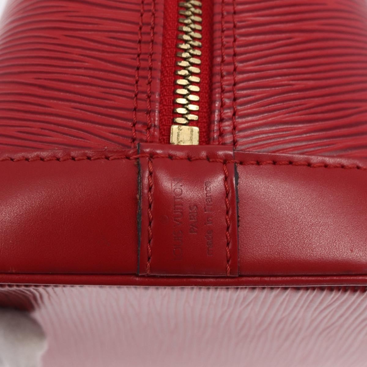 Louis Vuitton Alma Epi Leather Red Leather Handbag (Pre-Owned)