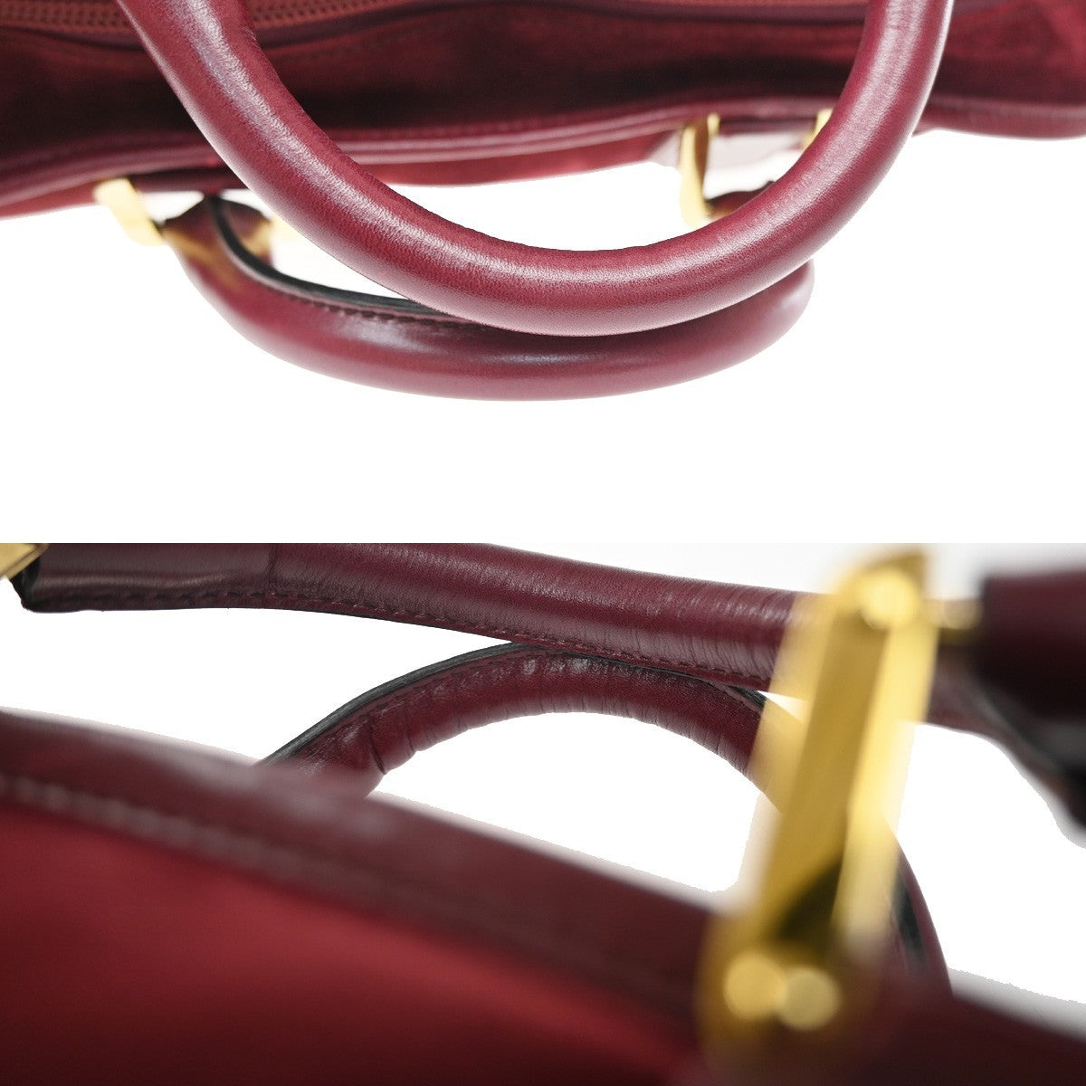 Loewe Amazona Suede Burgundy Suede Handbag (Pre-Owned)