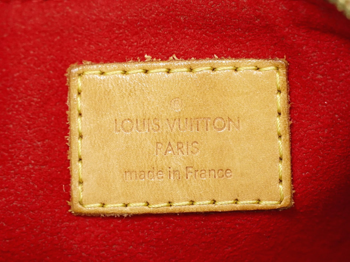 Louis Vuitton V Tote Monogram Canvas And Leather Brown Canvas Handbag (Pre-Owned)