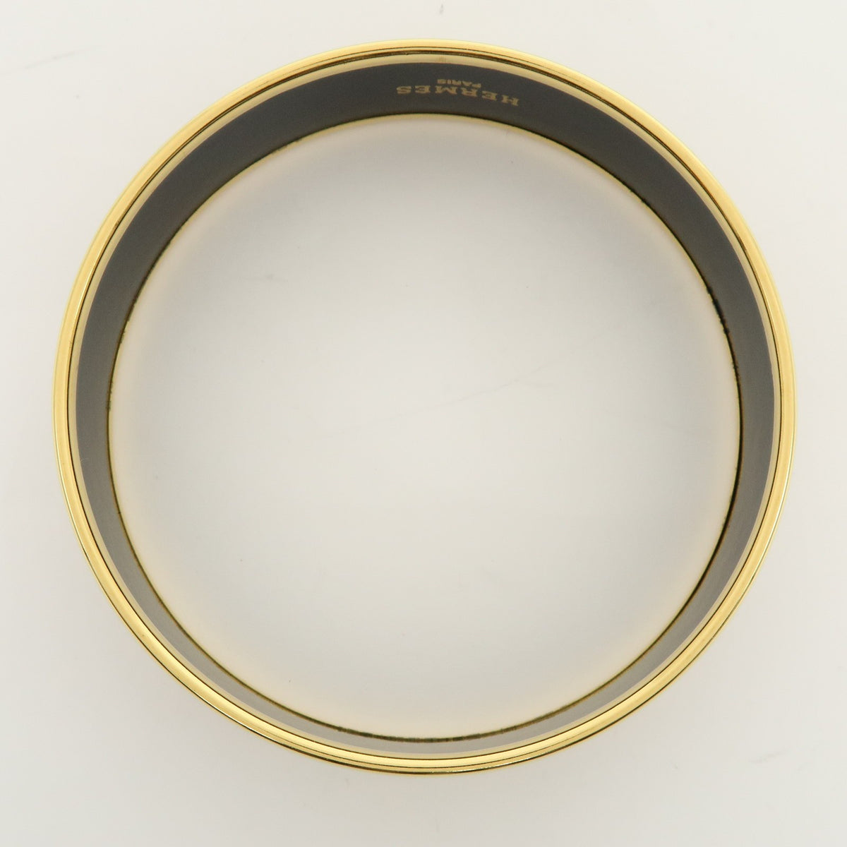 Hermes Caleche Bangle Enamel Gold Gold_Plated Bracelet Jewelry (Pre-Owned)