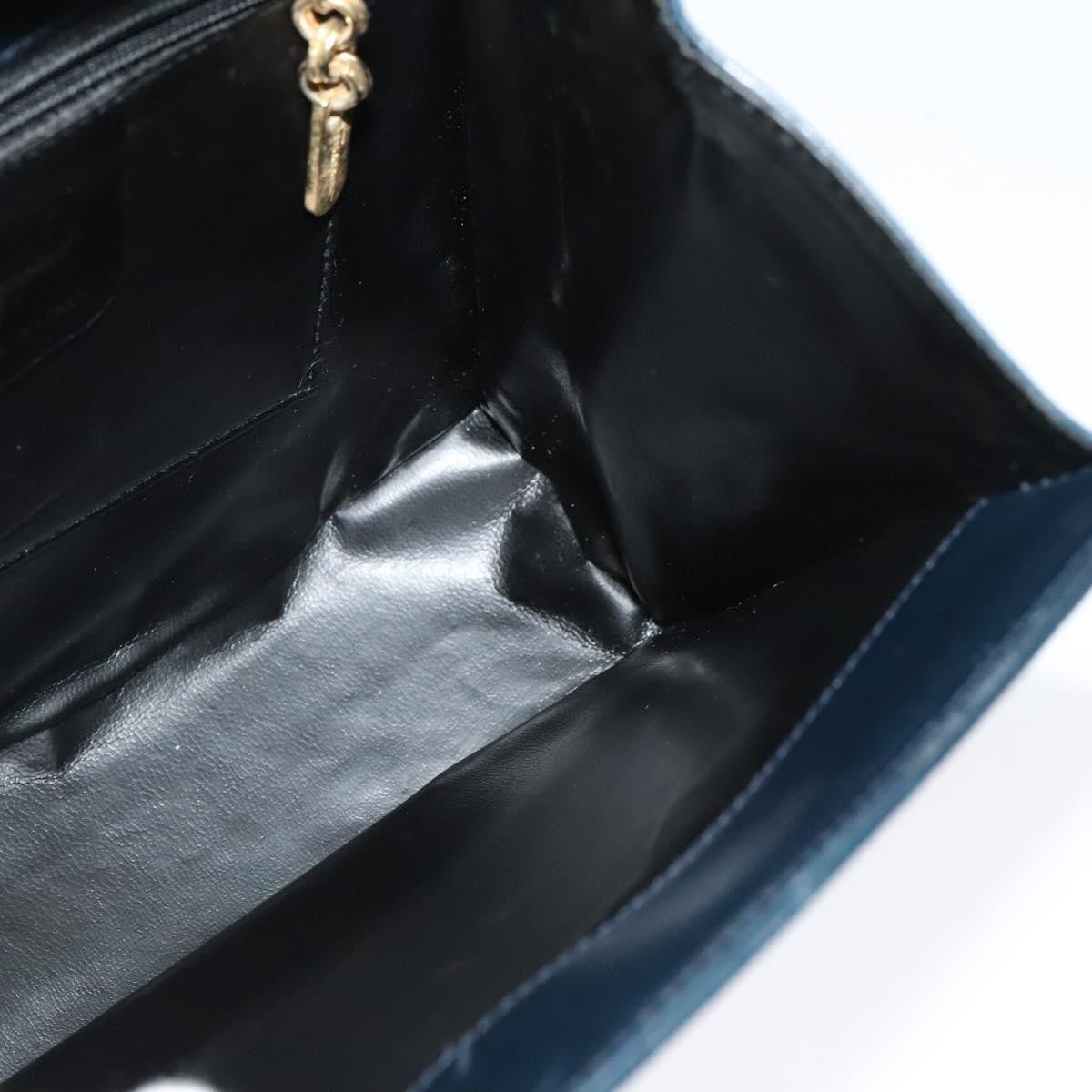 Salvatore Ferragamo Shoulder Leather Navy Leather Shoulder Bag Bag (Pre-Owned)