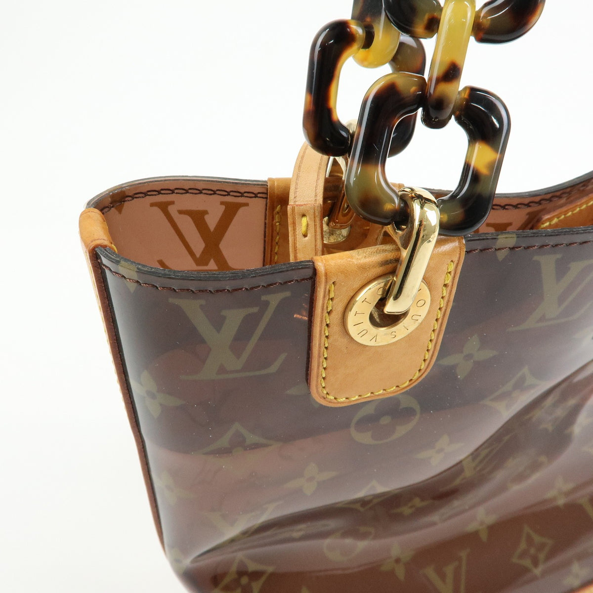 Louis Vuitton Sac Ambre Monogram Vinyl Brown Plastic Handbag (Pre-Owned)