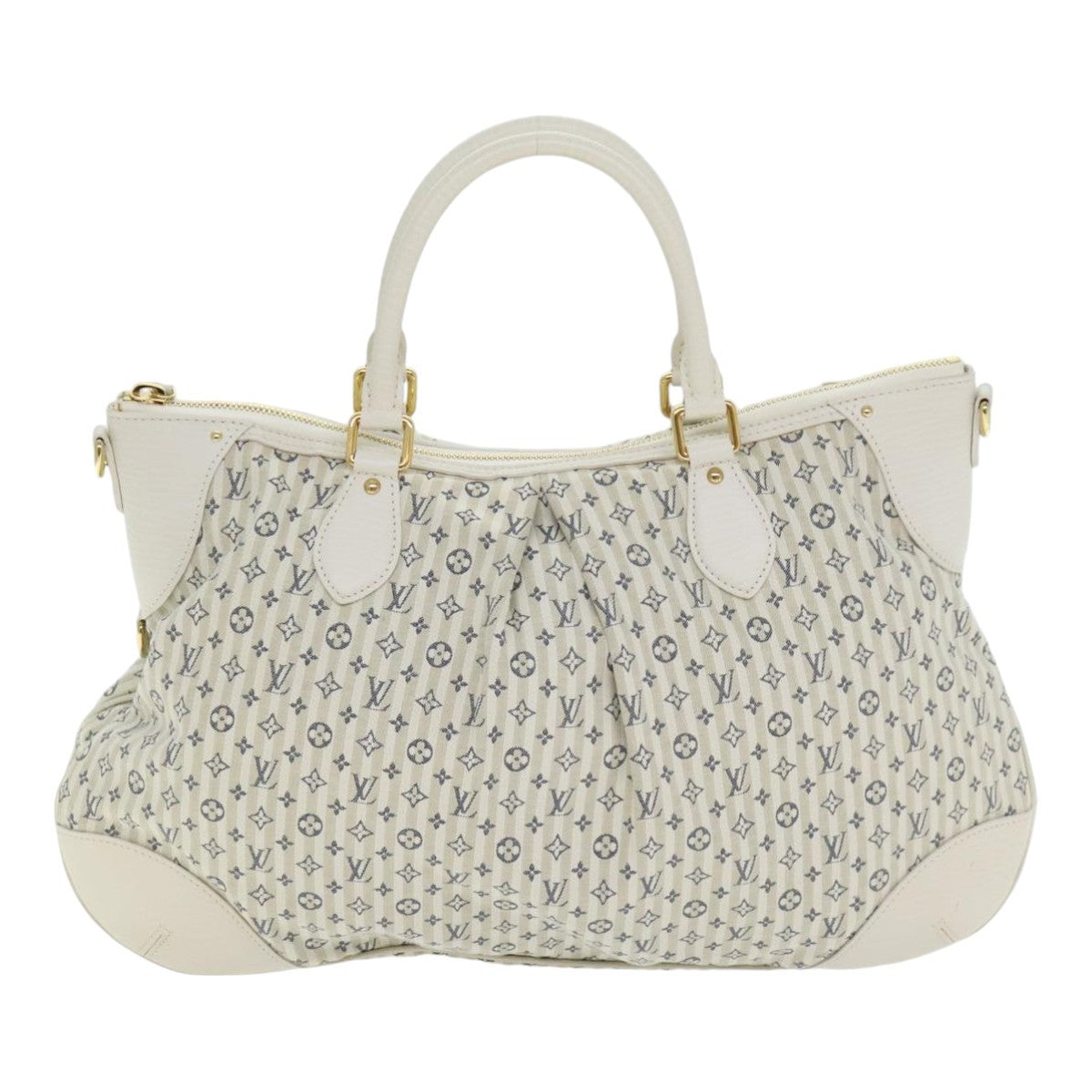 Louis Vuitton Marina Mini Lin Croisette White Canvas Handbag (Pre-Owned)