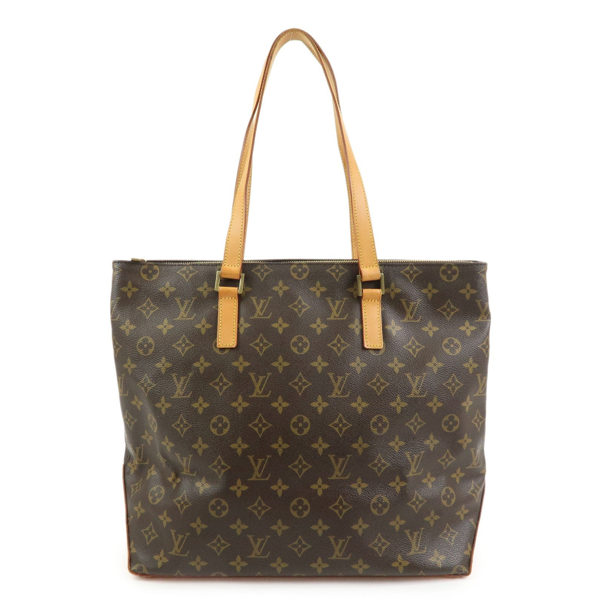 Louis Vuitton Cabas Mezzo Monogram Canvas Brown Canvas Tote Bag Bag (Pre-Owned)