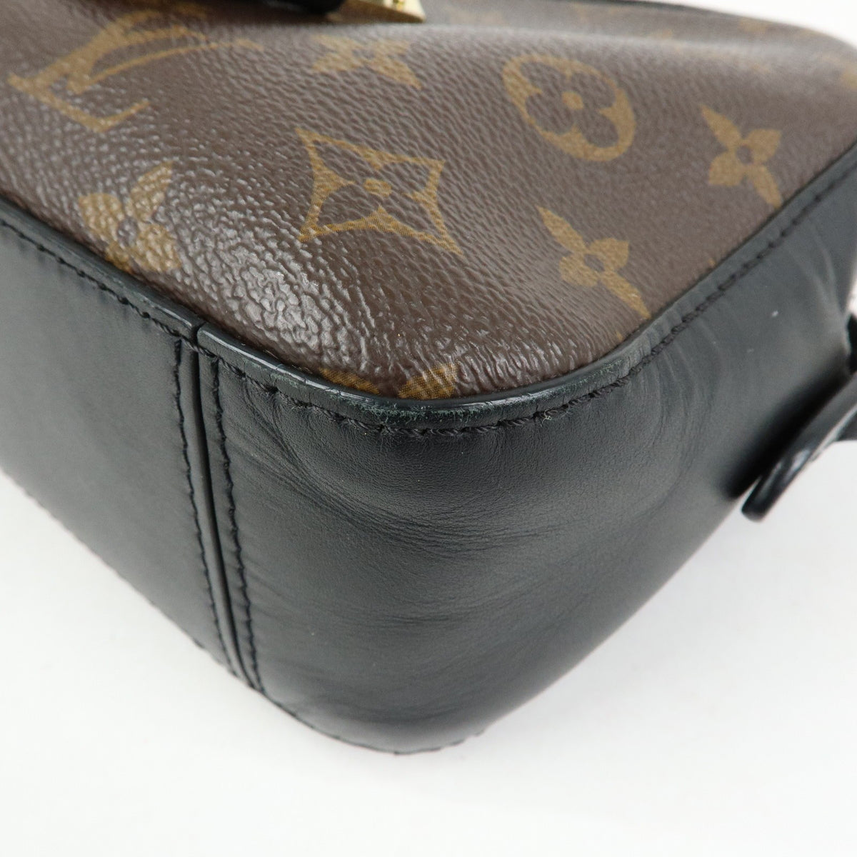 Louis Vuitton Saintonge Monogram Canvas With Leather Brown Canvas Handbag (Pre-Owned)