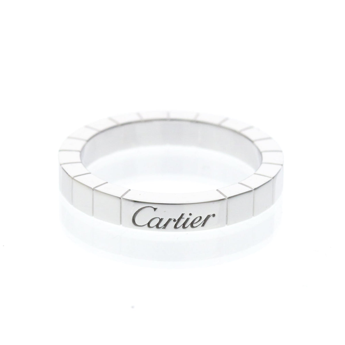 Cartier Lanieres 18K White Gold Gold White_Gold Ring Jewelry (Pre-Owned)