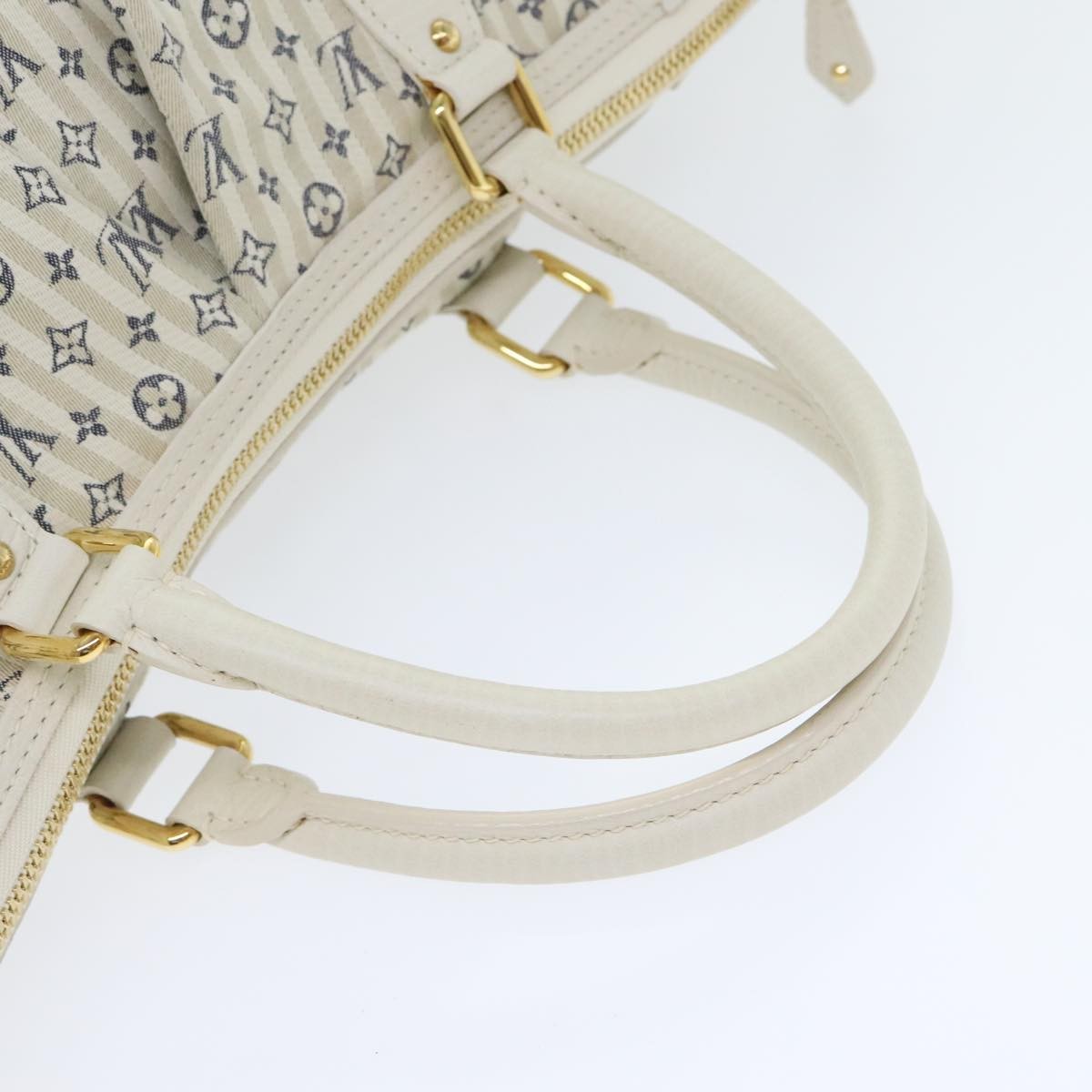 Louis Vuitton Marina Mini Lin Croisette White Canvas Handbag (Pre-Owned)