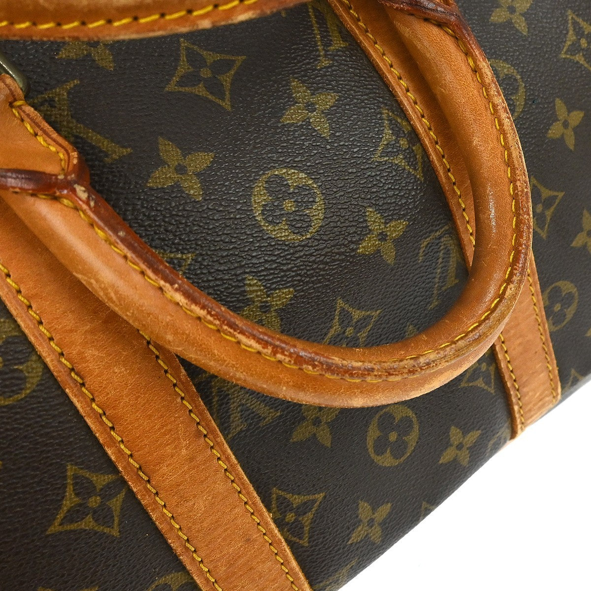 Louis Vuitton Keepall Monogram Brown Canvas Travel Bag Bag (Pre-Owned)