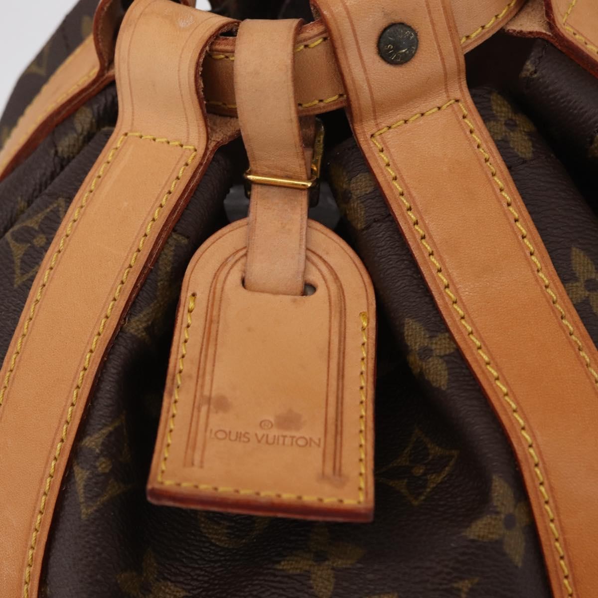 Louis Vuitton Randonnee Monogram Canvas Brown Canvas Backpack Bag (Pre-Owned)
