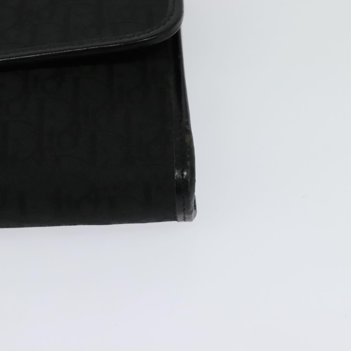 Christian Dior Vintage Trotter Flap Canvas Black Canvas Shoulder Bag Bag (Pre-Owned)