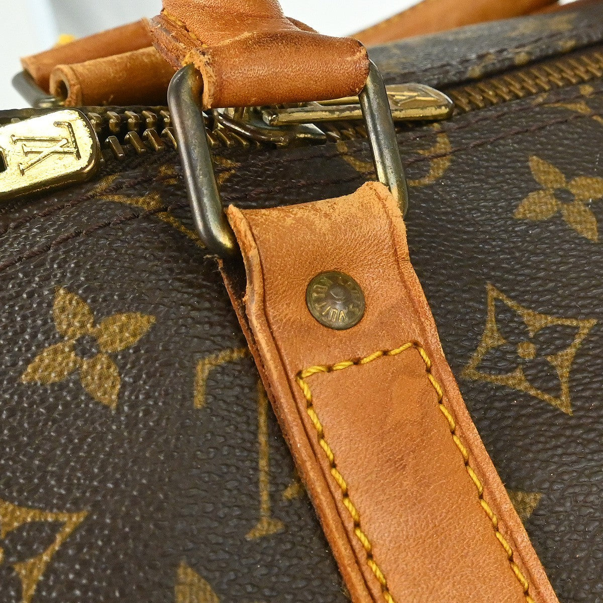 Louis Vuitton Keepall Monogram Canvas Brown Canvas Travel Bag Bag (Pre-Owned)