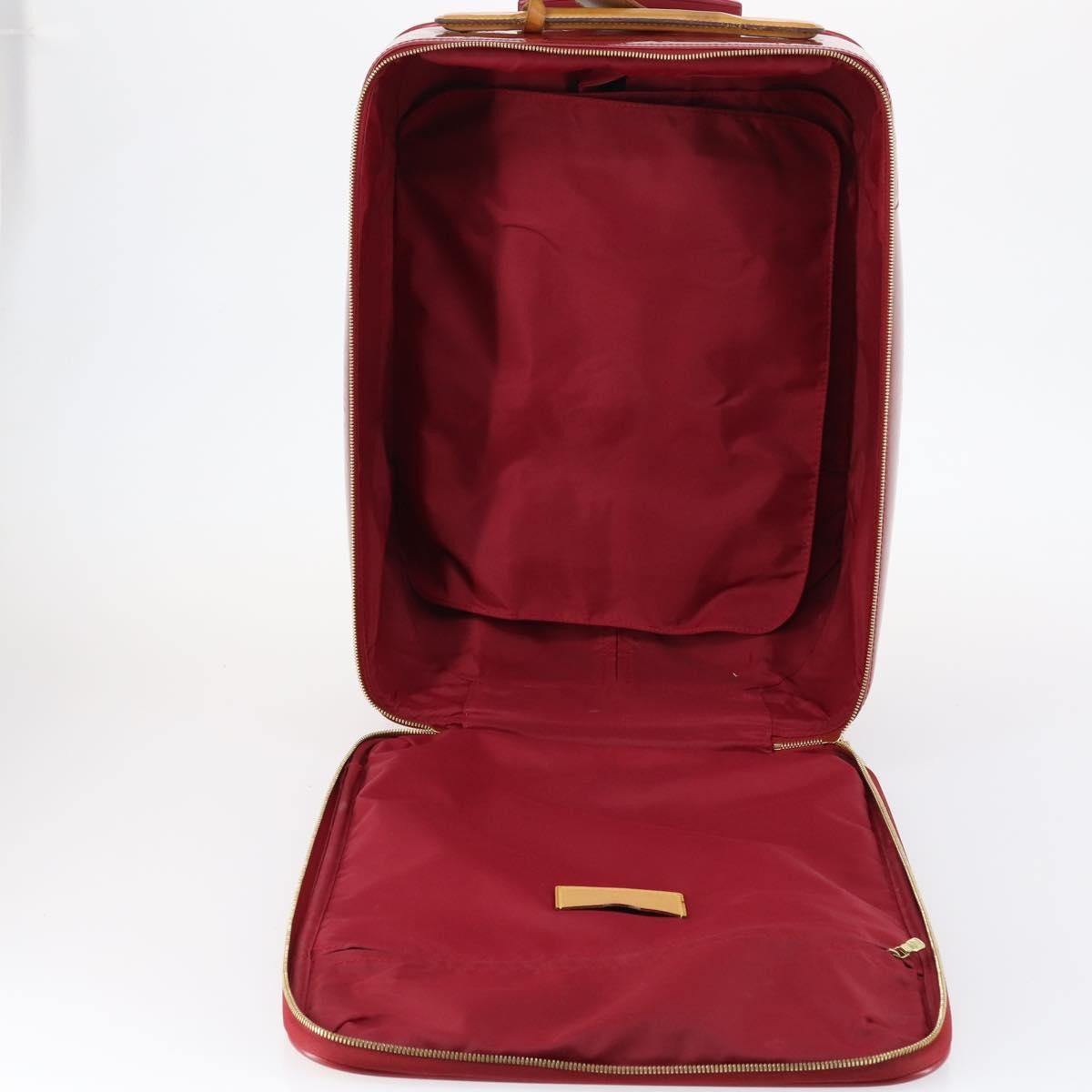 Louis Vuitton Pegase Luggage Monogram Vernis Red Patent_Leather Travel Bag Bag (Pre-Owned)