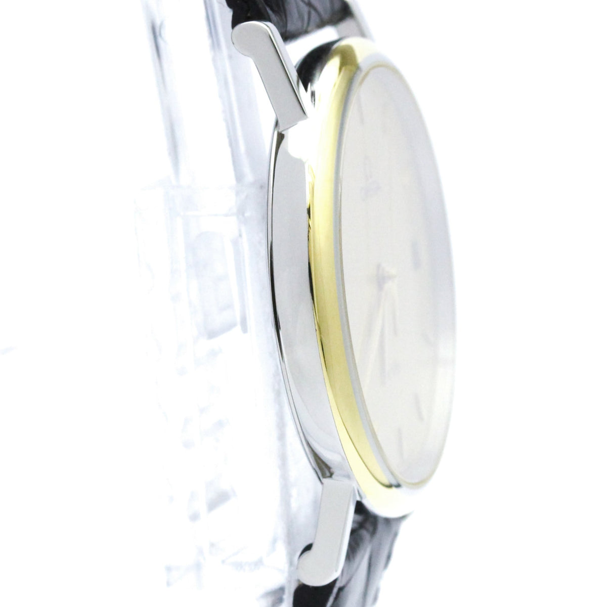 Omega De Ville Quartz Stainless Steel And Gold Plated Watch (Pre-Owned)