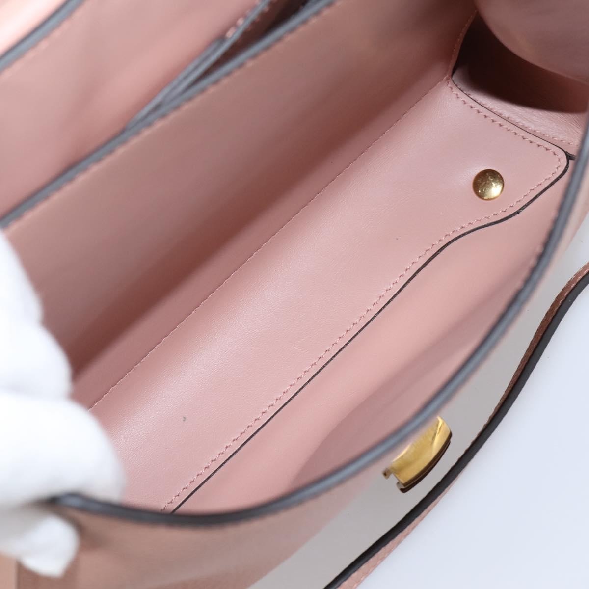 Salvatore Ferragamo Margot Satchel Leather Pink Leather Handbag (Pre-Owned)