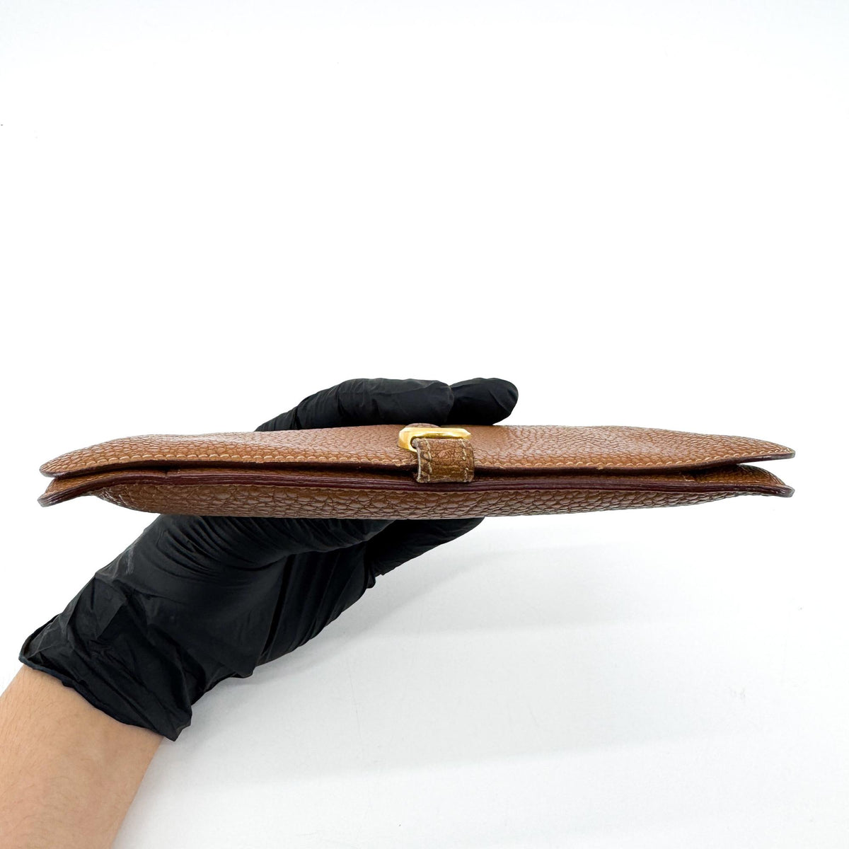 Hermes Dogon Compact Leather Brown Leather Wallets Accessory (Pre-Owned)