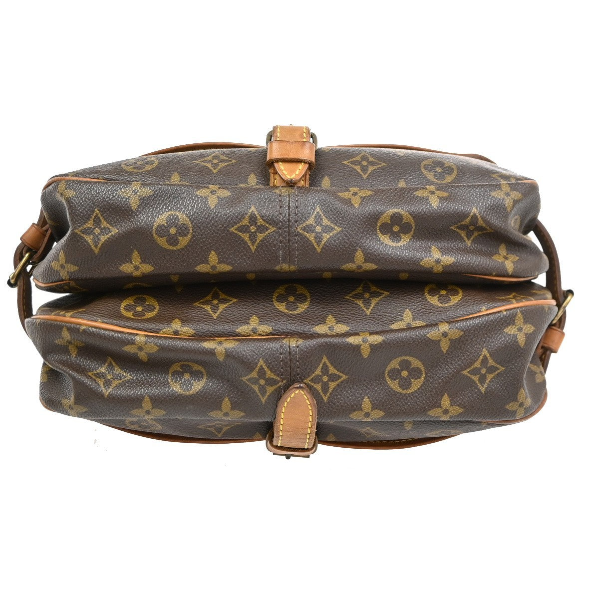 Louis Vuitton Saumur Monogram Brown Canvas Shoulder Bag Bag (Pre-Owned)