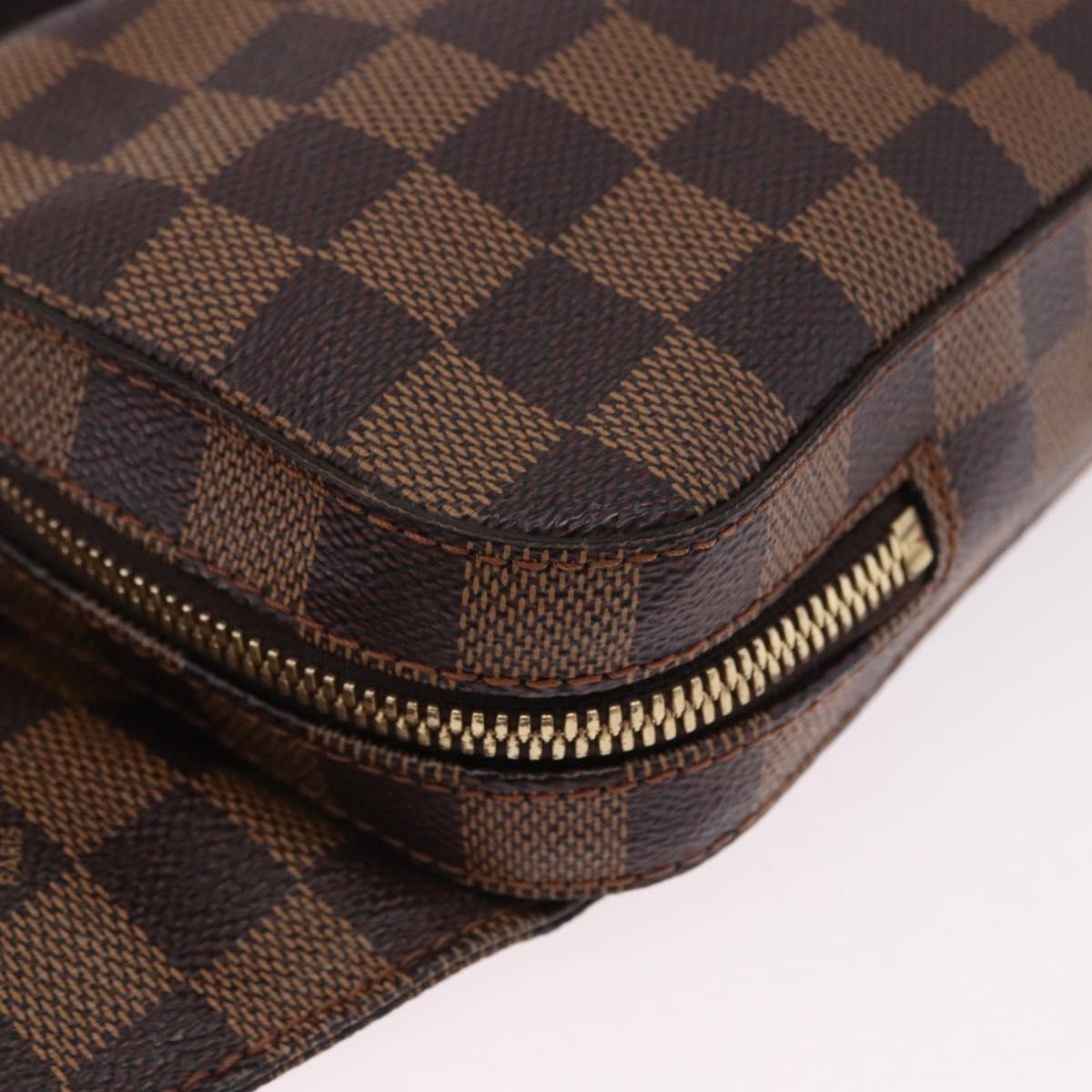 Louis Vuitton Geronimos Damier Brown Canvas Clutche & Pouche Bag (Pre-Owned)