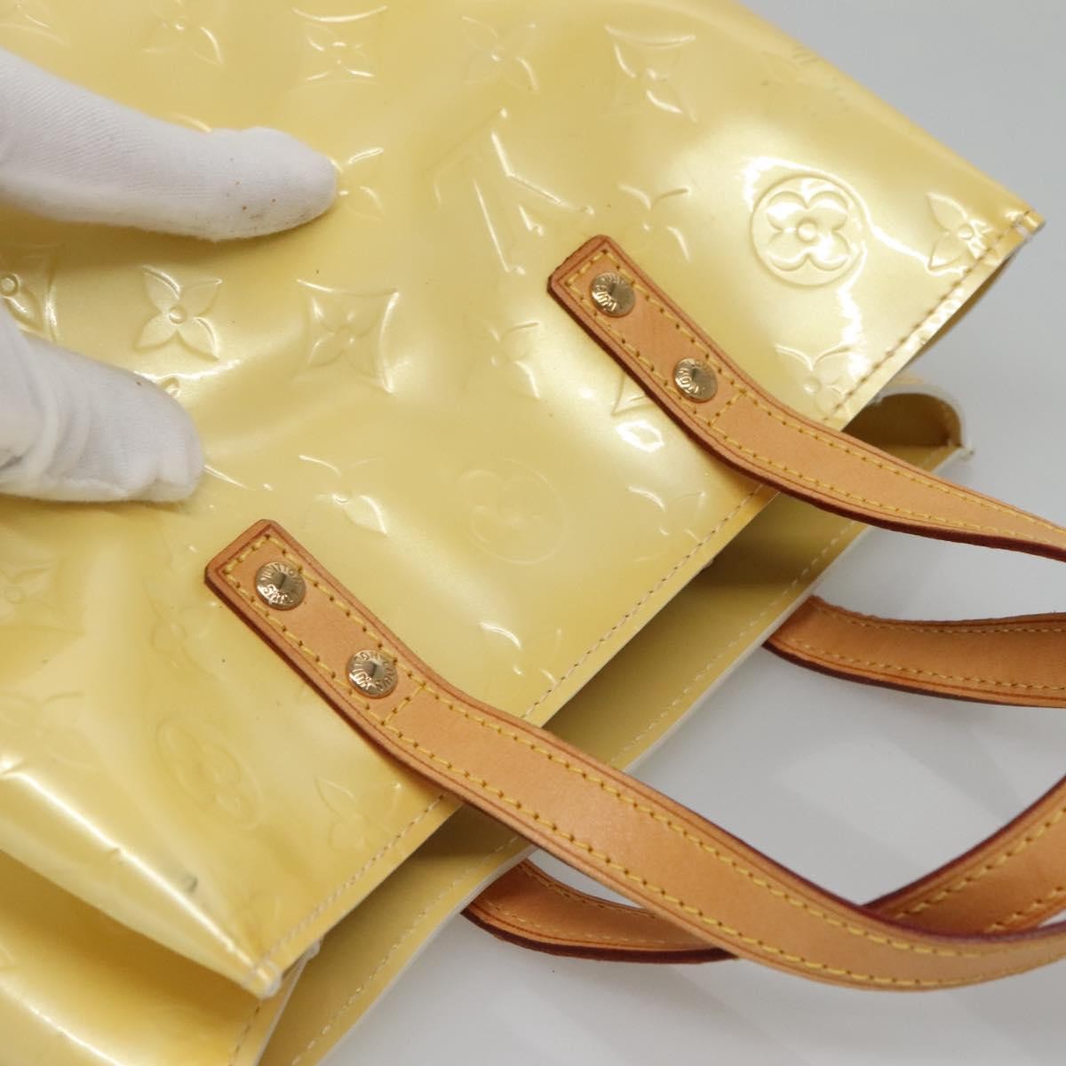 Louis Vuitton Reade Monogram Vernis Ecru Patent_Leather Bag (Pre-Owned)