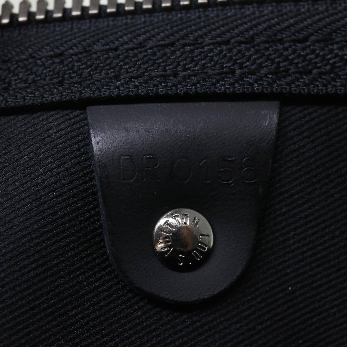 Louis Vuitton Keepall Bandouliere Monogram Eclipse Split Canvas Black Canvas Bag (Pre-Owned)