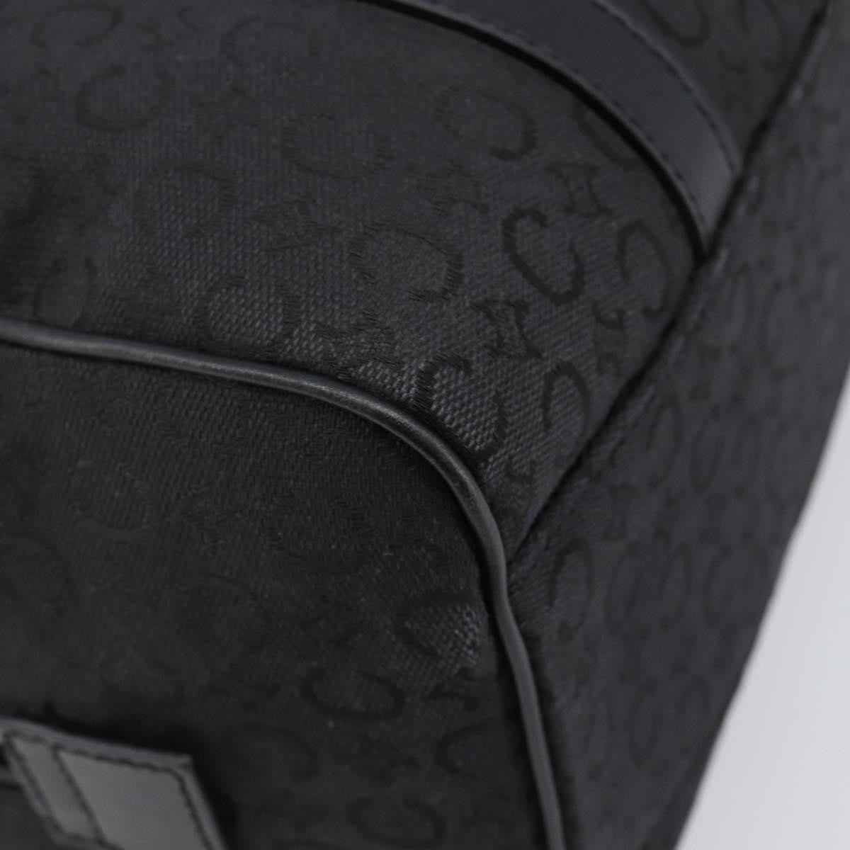 Celine Boston C Macadam Canvas Black Canvas Handbag (Pre-Owned)