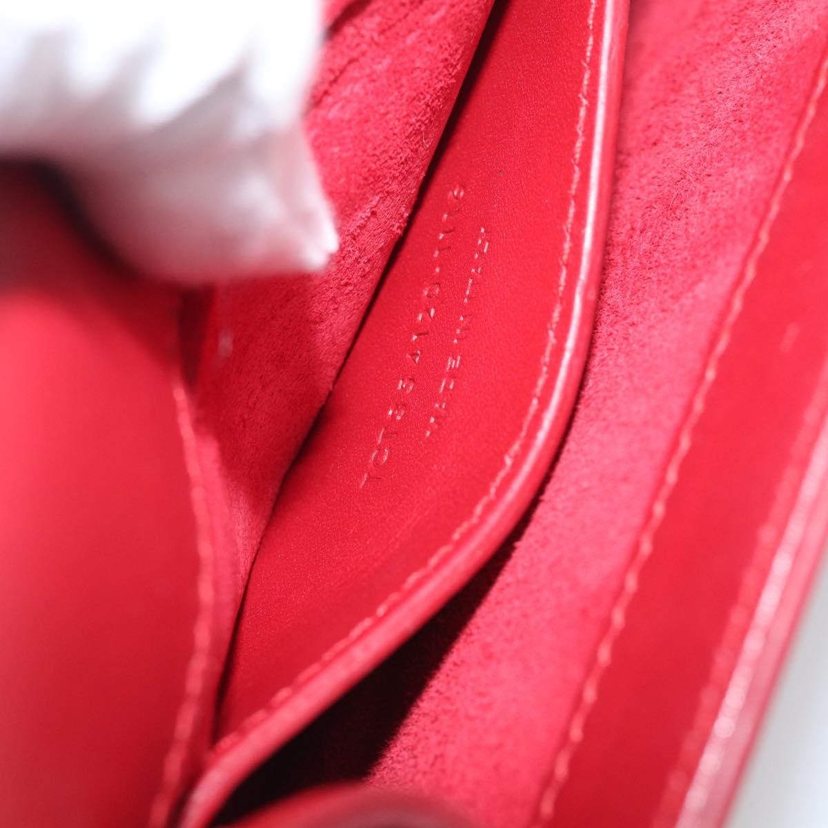 Saint Laurent Classic Monogram Leather Red Leather Crossbody Bag Bag (Pre-Owned)