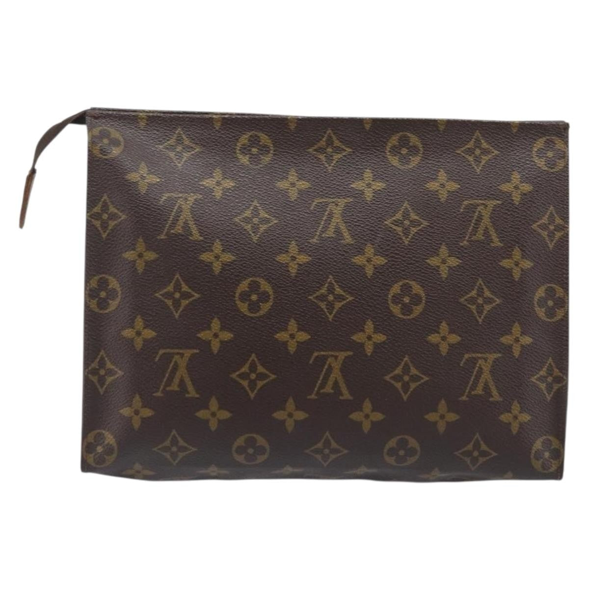 Louis Vuitton Toiletry Pouch Monogram Canvas Brown Canvas Clutche & Pouche Bag (Pre-Owned)