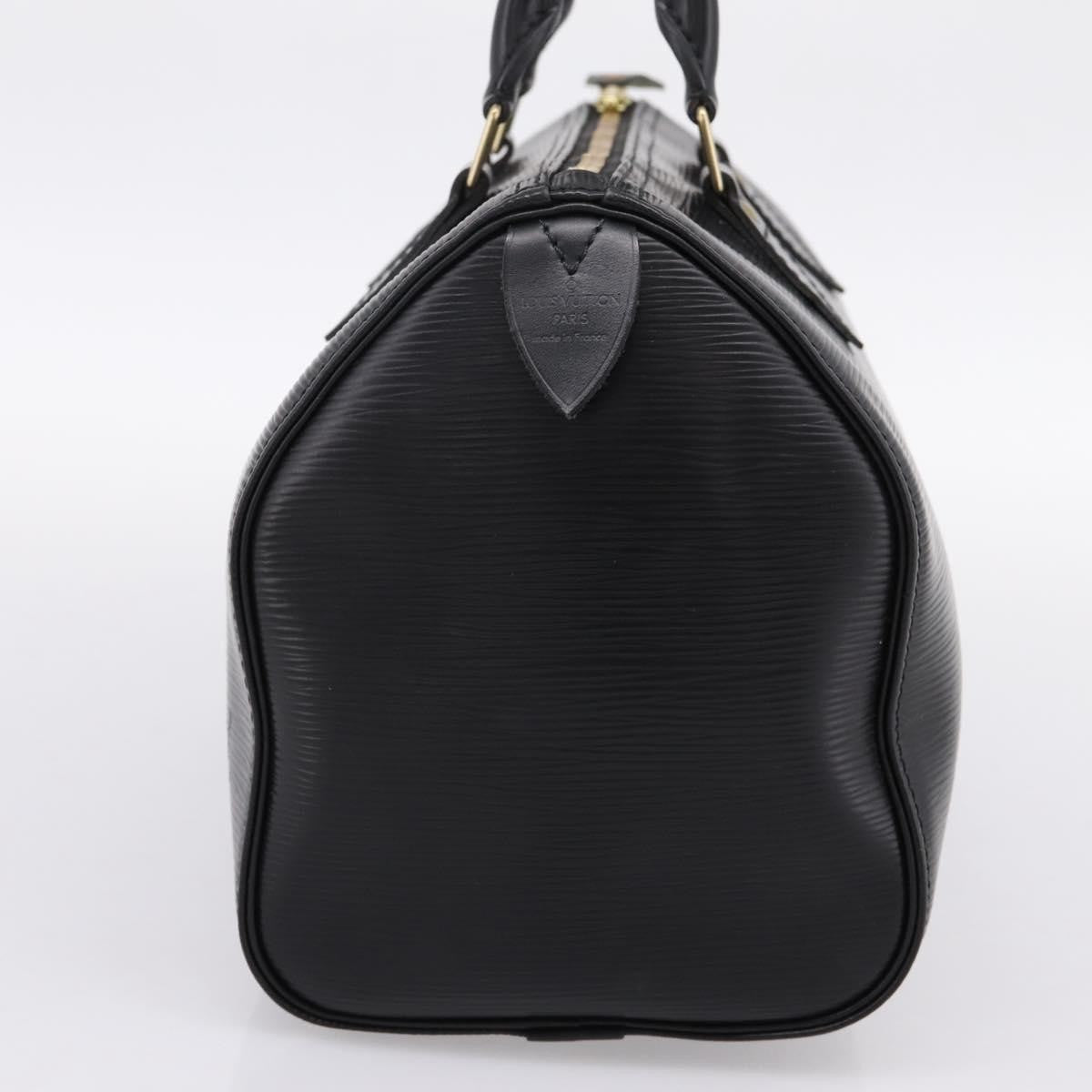 Louis Vuitton Speedy Epi Leather Black Leather Handbag (Pre-Owned)
