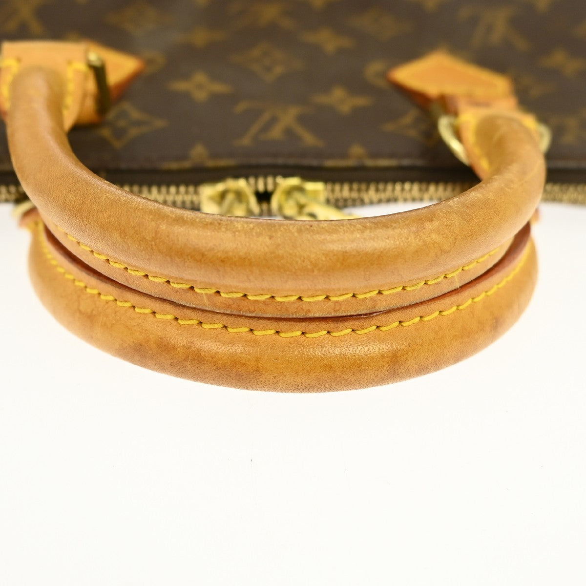 Louis Vuitton Alma Monogram Brown Canvas Handbag (Pre-Owned)