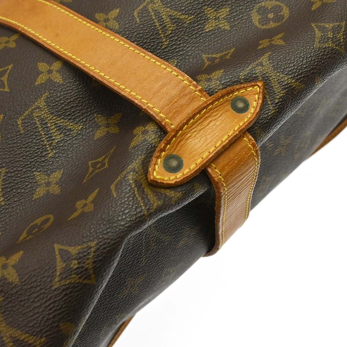 Louis Vuitton Saumur Monogram Canvas Brown Canvas Shoulder Bag Bag (Pre-Owned)
