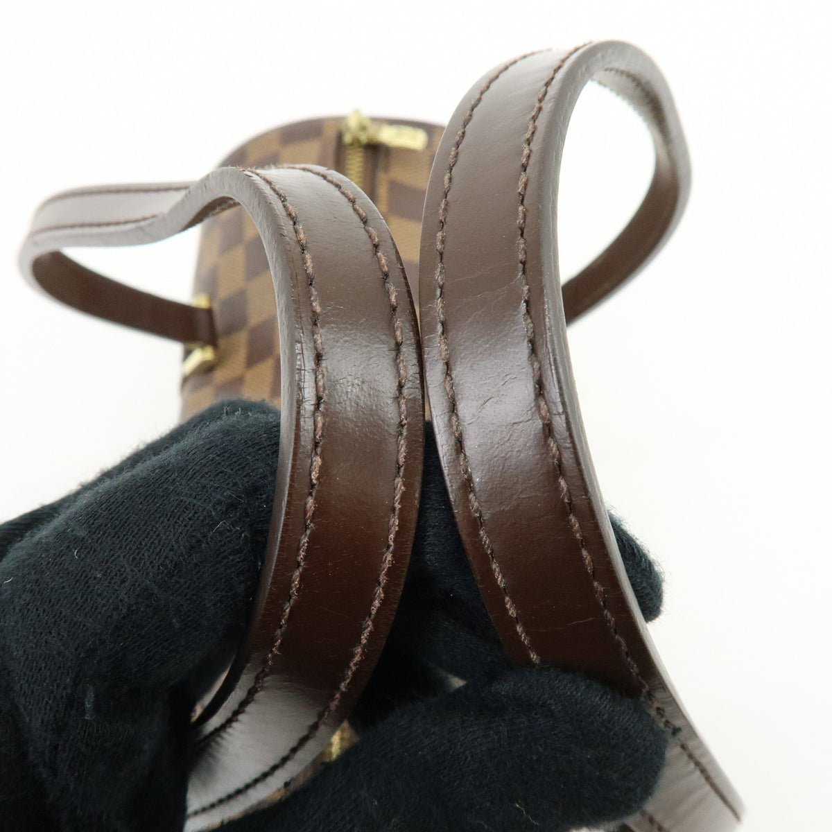 Louis Vuitton Papillon Damier Ebene Brown Canvas Handbag (Pre-Owned)
