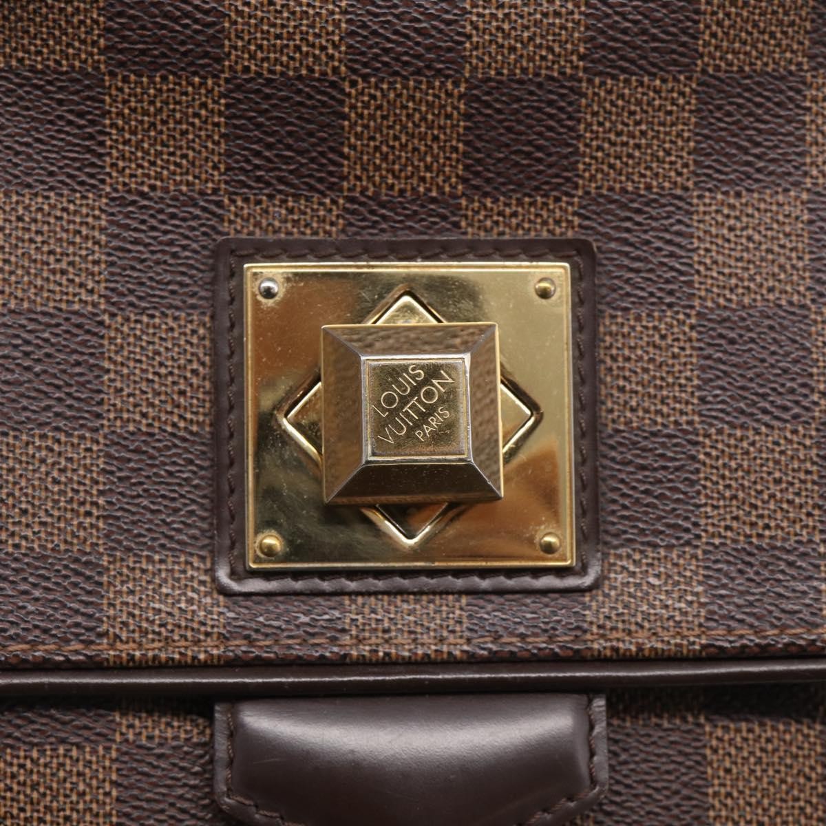 Louis Vuitton Bergamo Damier Brown Canvas Handbag (Pre-Owned)