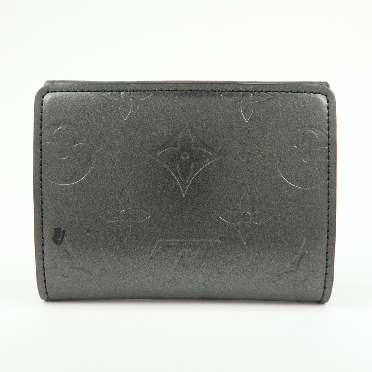 Louis Vuitton Ludlow Vernis Gray Leather Wallets Accessory (Pre-Owned)