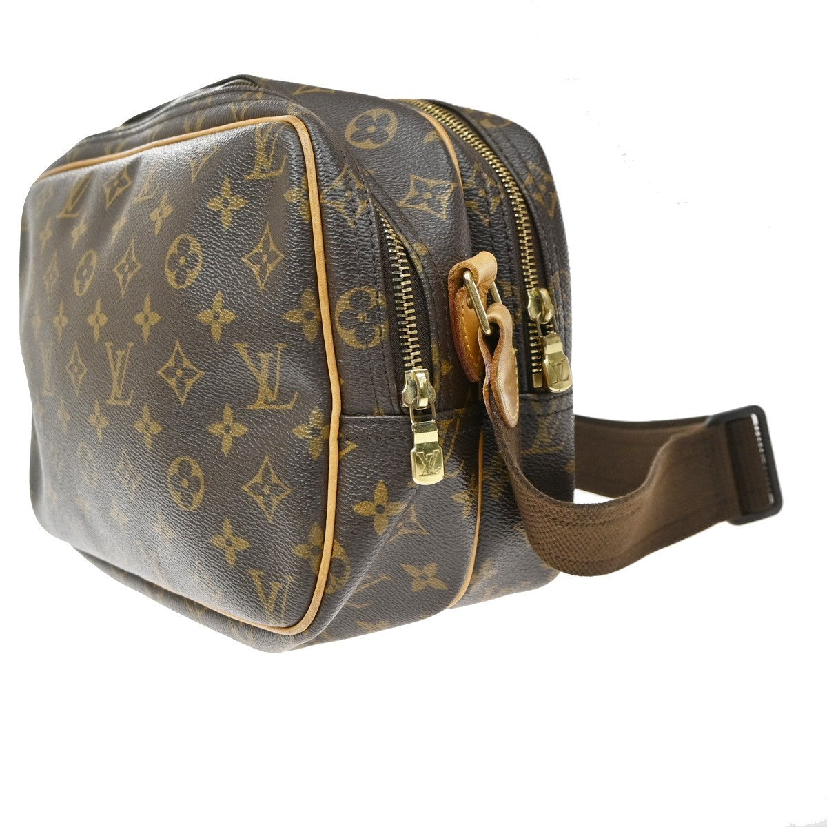 Louis Vuitton Reporter Monogram Brown Canvas Shoulder Bag Bag (Pre-Owned)