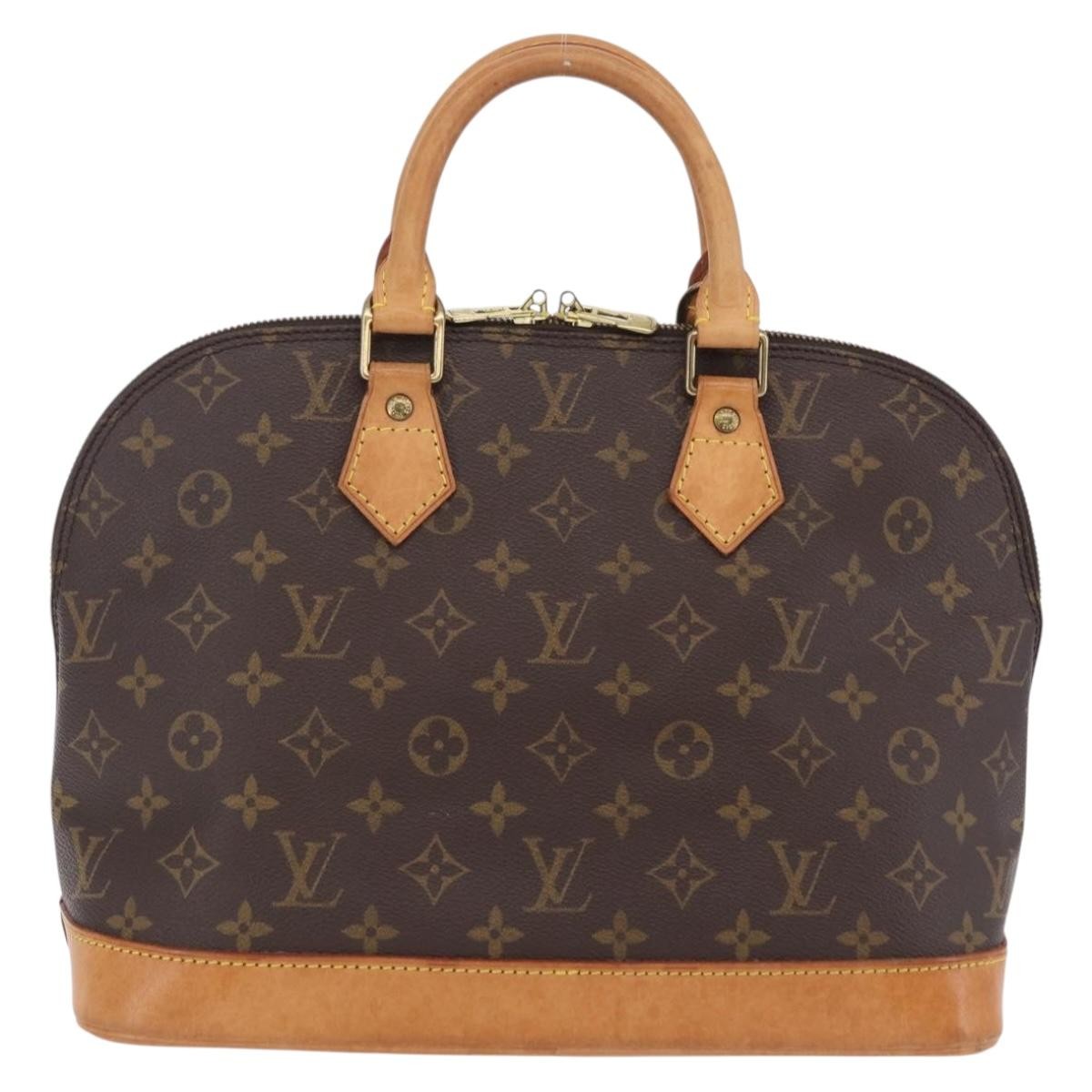 Louis Vuitton Alma Monogram Canvas Brown Canvas Handbag (Pre-Owned)
