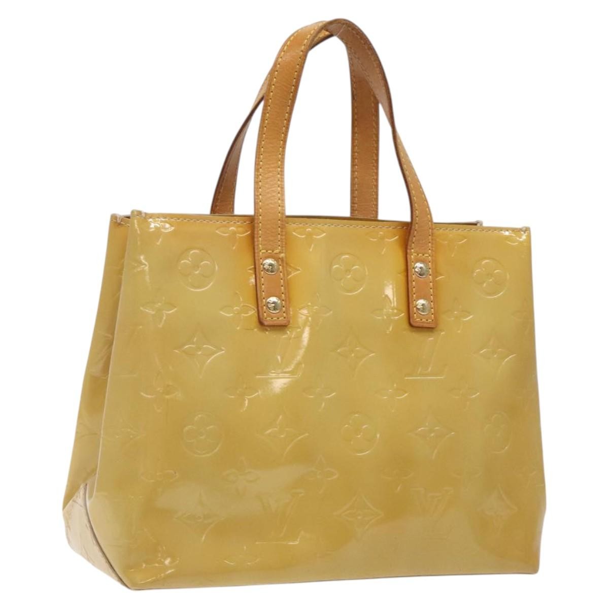Louis Vuitton Reade Monogram Vernis Beige Patent_Leather Handbag (Pre-Owned)