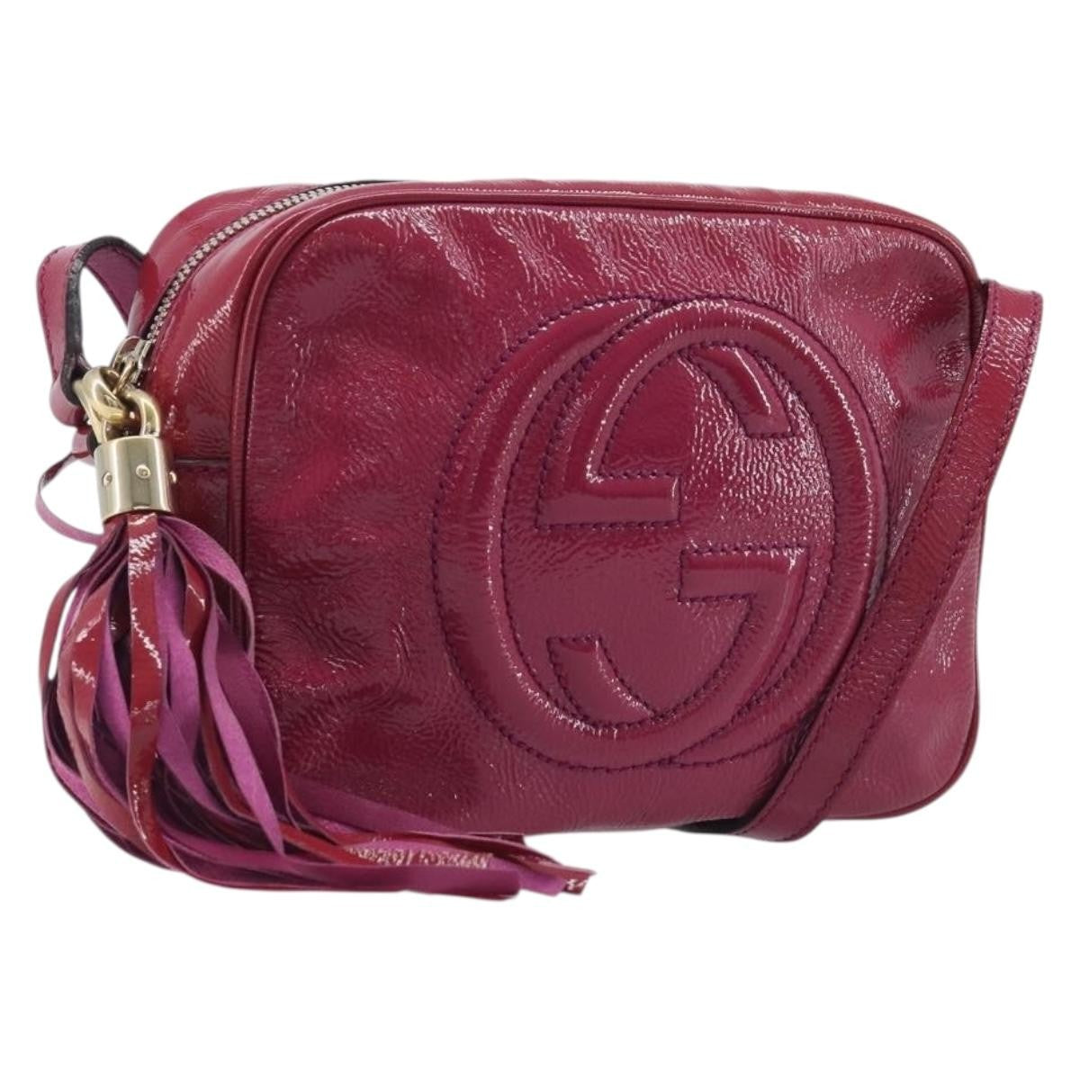 Gucci Soho Disco Patent Pink Patent_Leather Crossbody Bag Bag (Pre-Owned)
