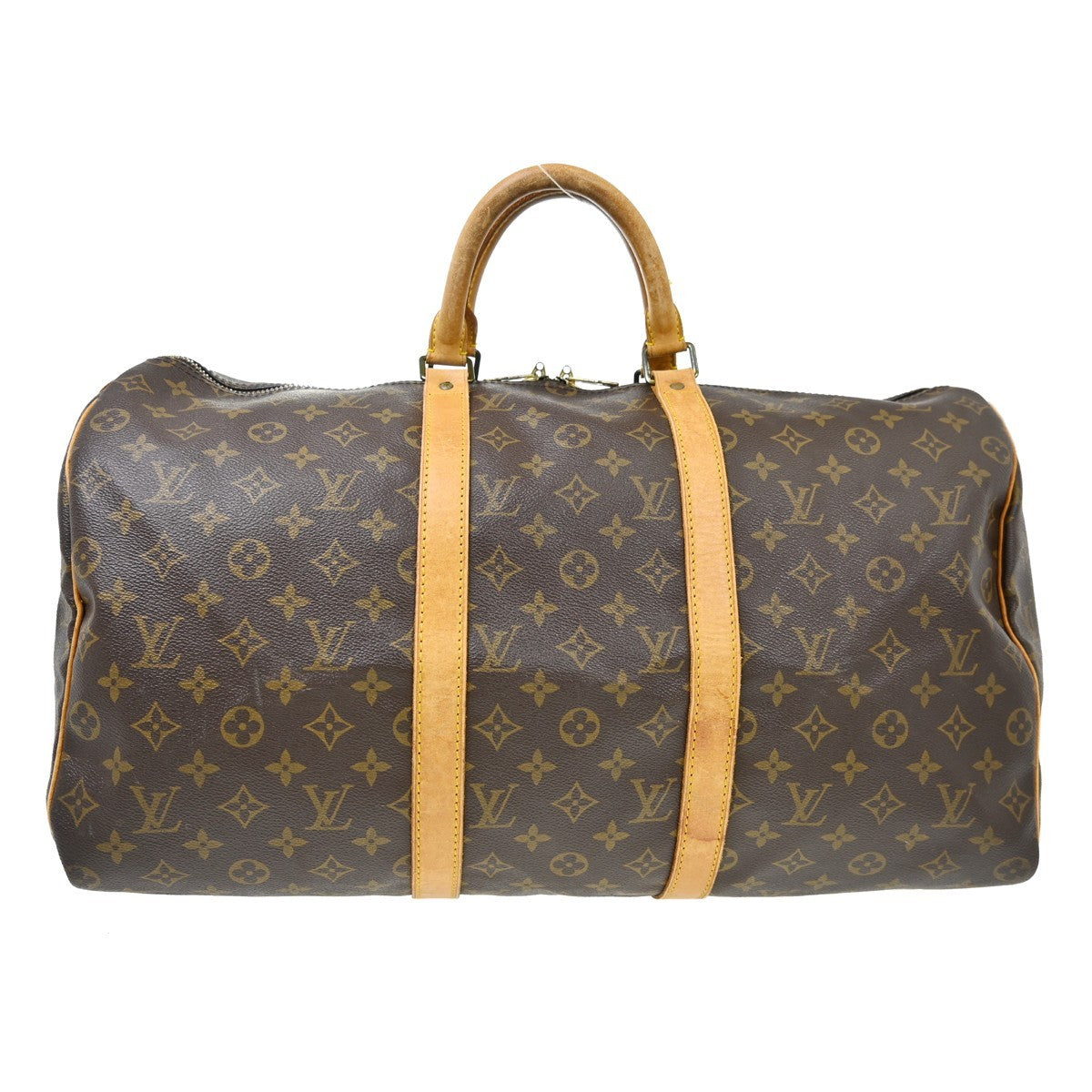 Louis Vuitton Keepall Monogram Canvas Brown Canvas Travel Bag Bag (Pre-Owned)
