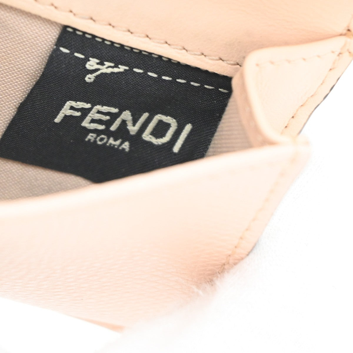 Fendi F Is Fendi Trifold Leather Pink Leather Wallets Accessory (Pre-Owned)