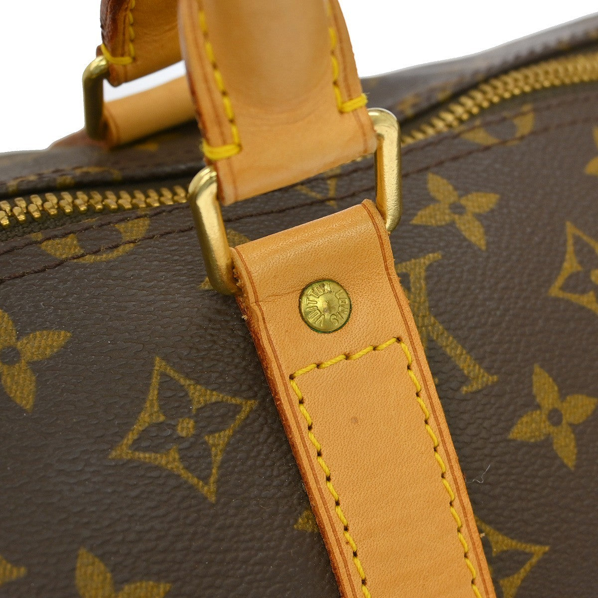 Louis Vuitton Keepall Monogram Canvas Brown Canvas Travel Bag Bag (Pre-Owned)
