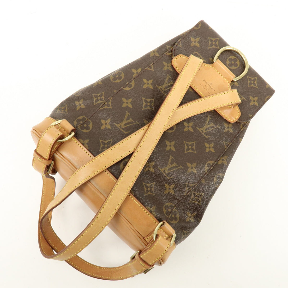 Louis Vuitton Vintage Montsouris Monogram Canvas Brown Canvas Backpack Bag (Pre-Owned)