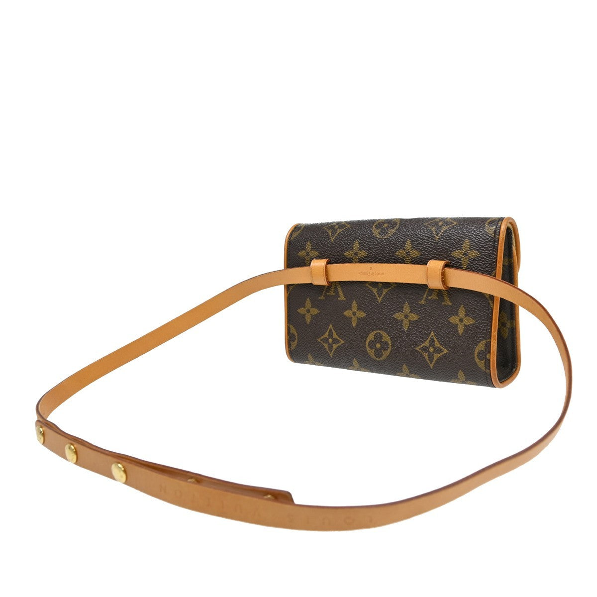Louis Vuitton Florentine Waist Monogram Canvas Brown Canvas Clutche & Pouche Bag (Pre-Owned)