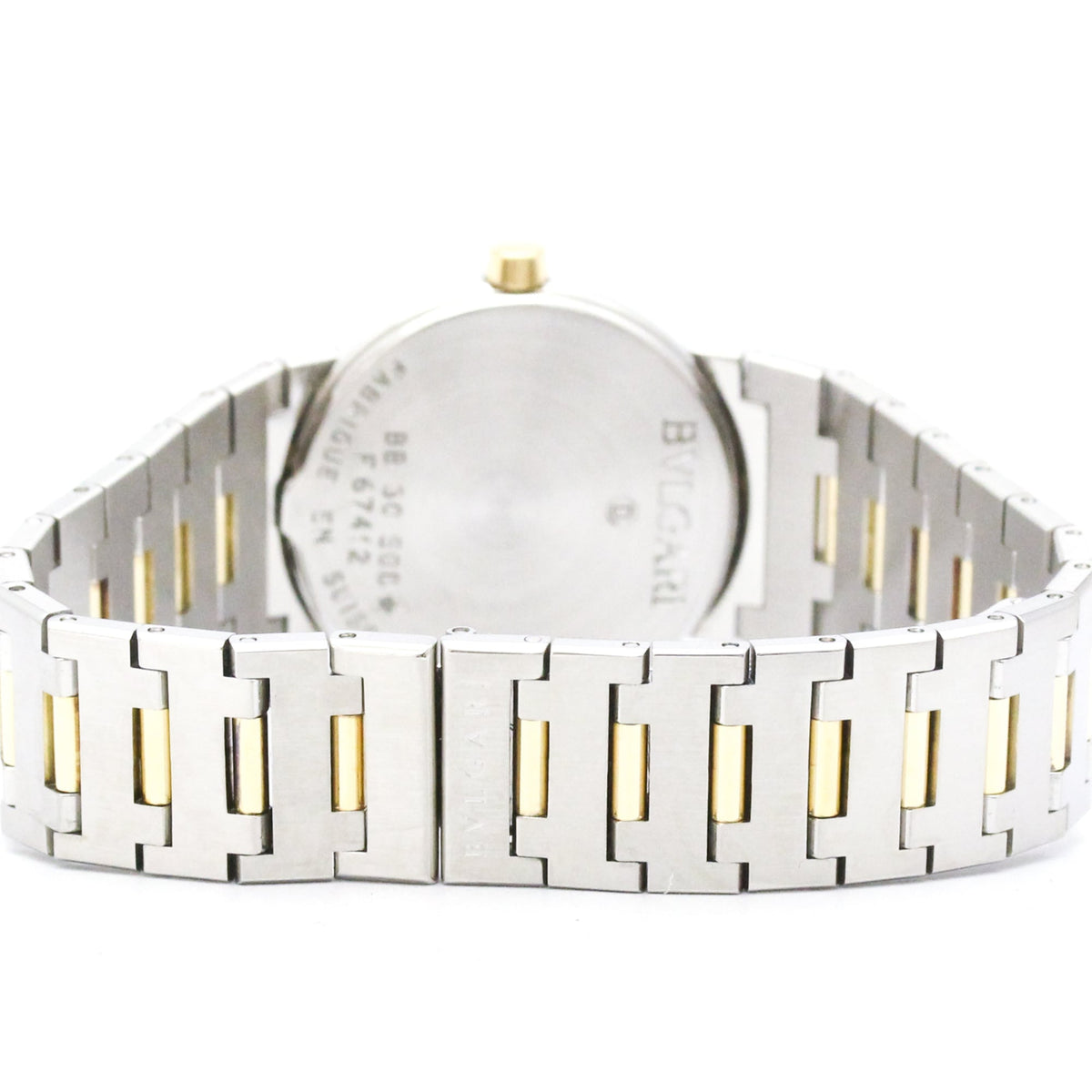 Bvlgari Bvlgari Quartz Stainless Steel And Yellow Gold Watch (Pre-Owned)