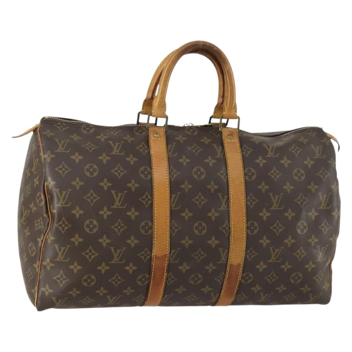Louis Vuitton Keepall Monogram Canvas Brown Canvas Travel Bag Bag (Pre-Owned)