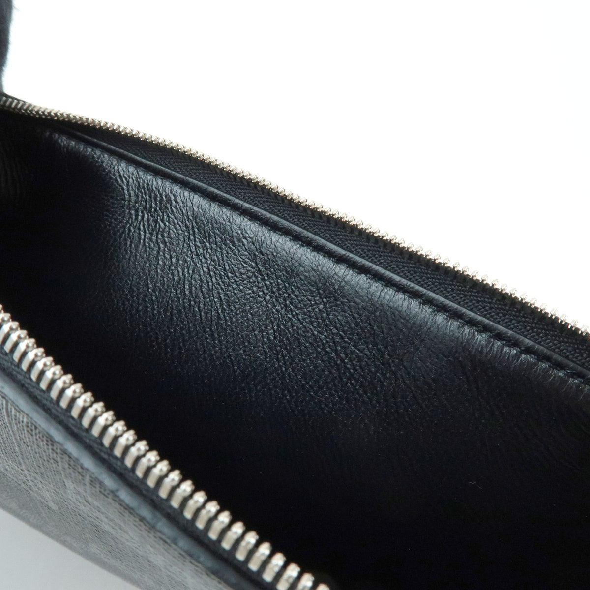 Balenciaga Signature Pouch Monogram Pvc Leather Black Canvas Clutche & Pouche Bag (Pre-Owned)