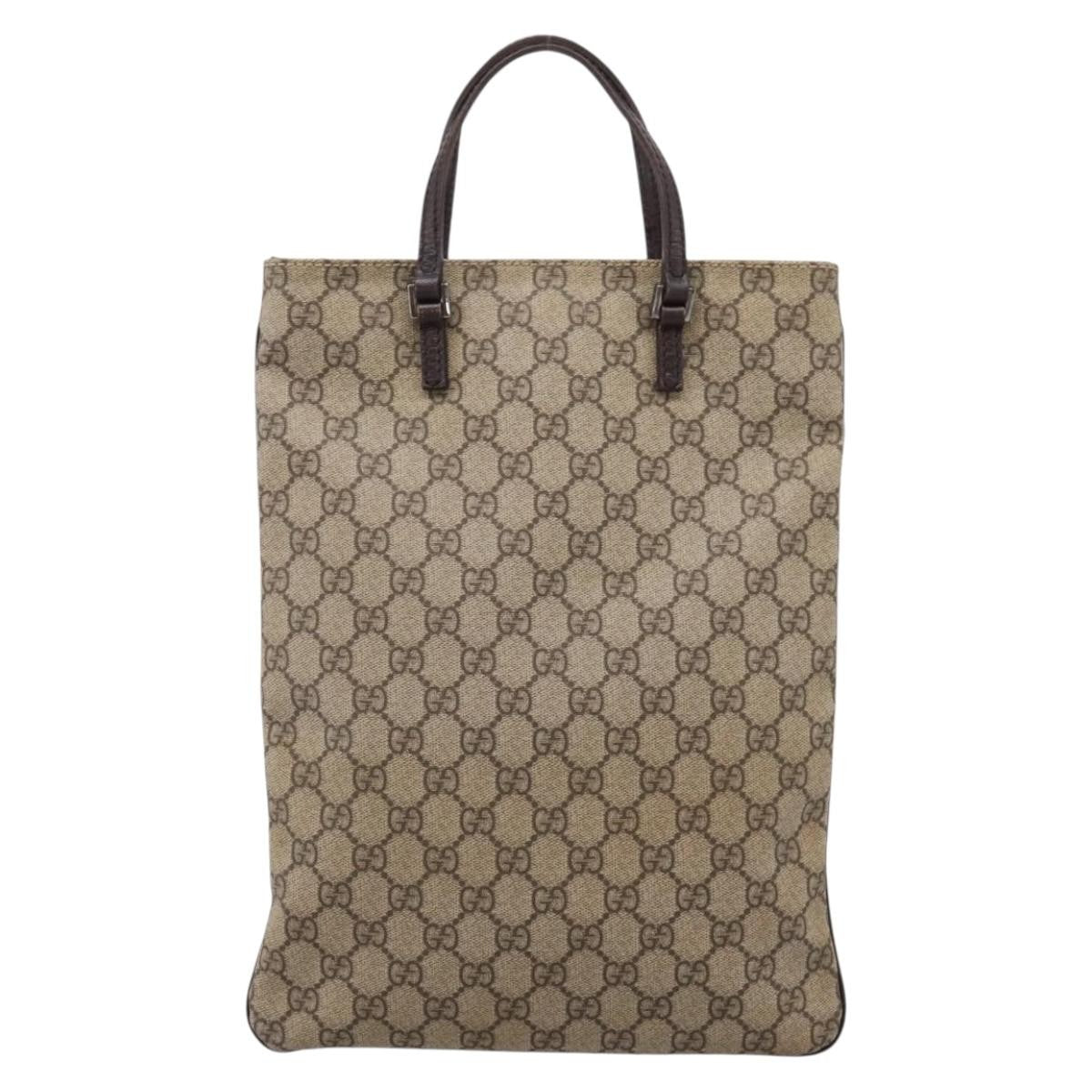Gucci Joy Plus Flat Gg Coated Canvas Beige Canvas Tote Bag Bag (Pre-Owned)