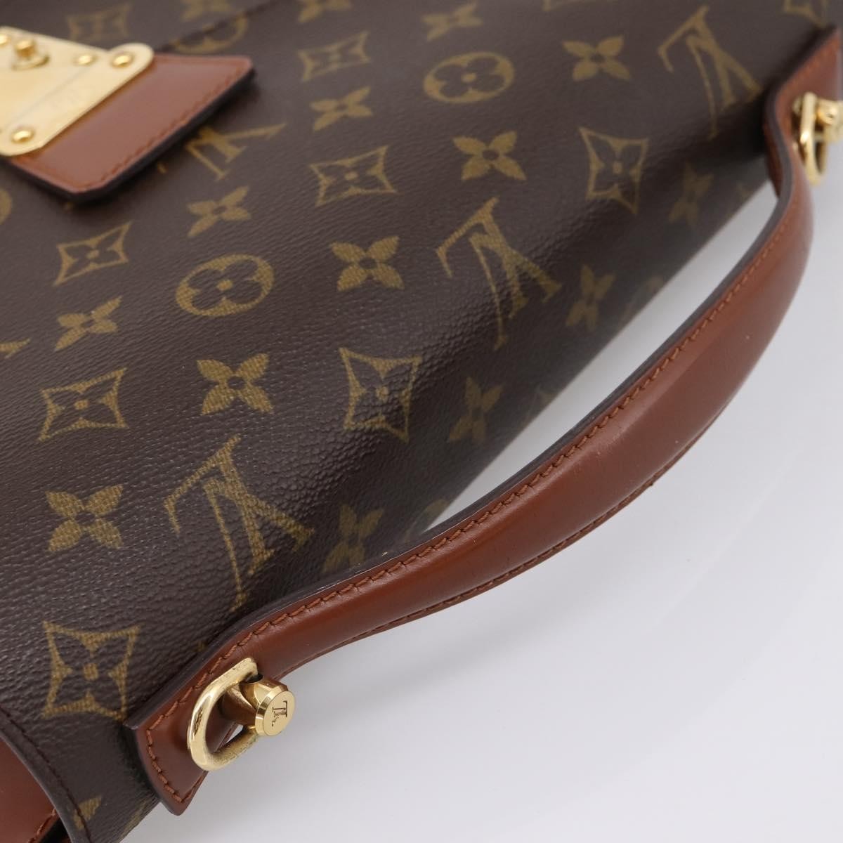 Louis Vuitton Monceau Monogram Canvas Brown Canvas Handbag (Pre-Owned)
