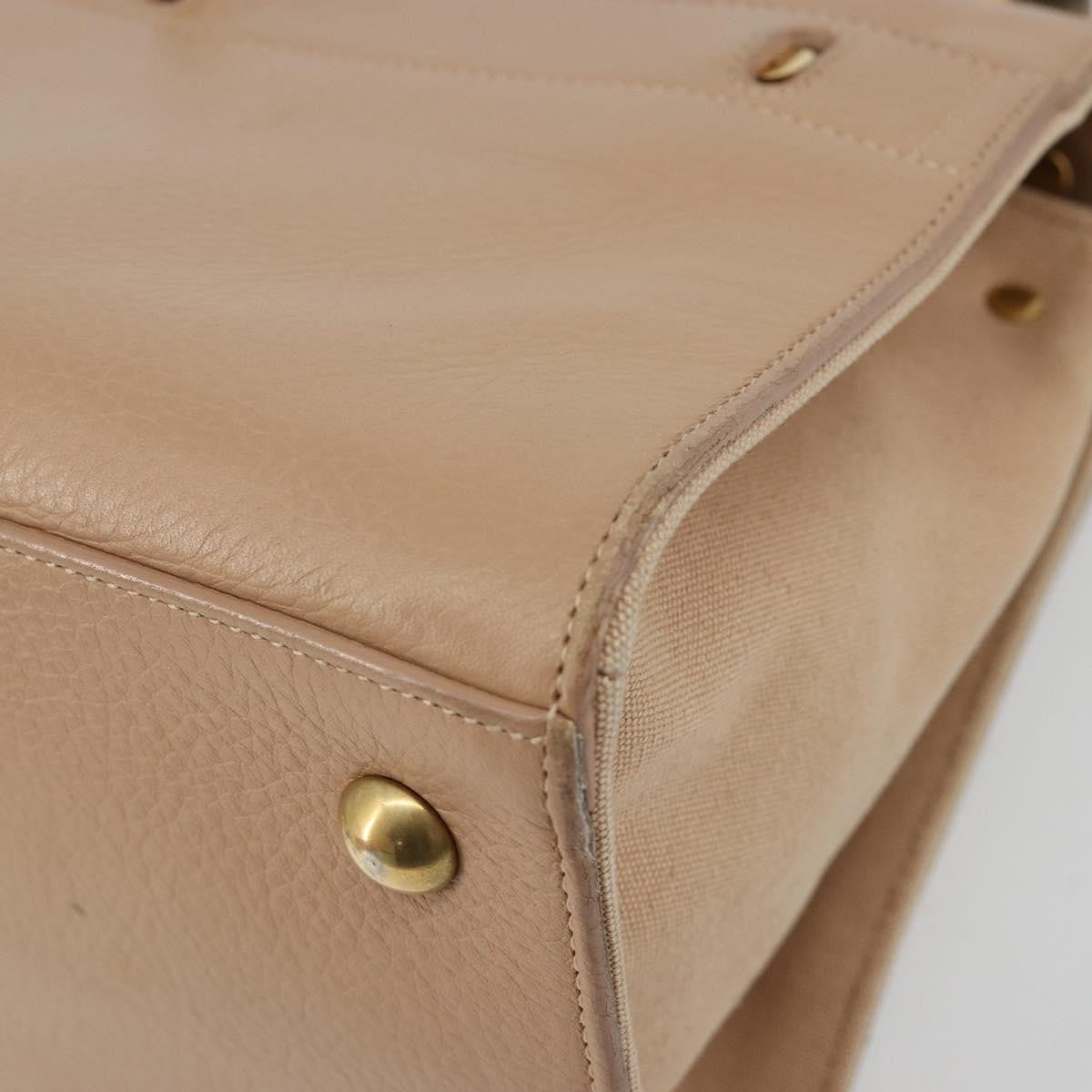 Saint Laurent Muse Two Leather Beige Leather Handbag (Pre-Owned)